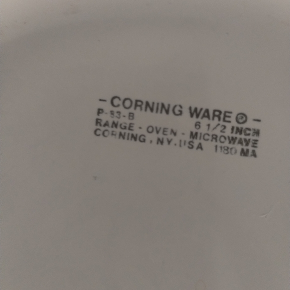 2 Vintage Corning Ware Cornflower Blue P-83-B Sauce Pan Skillets - Picture 9 of 10